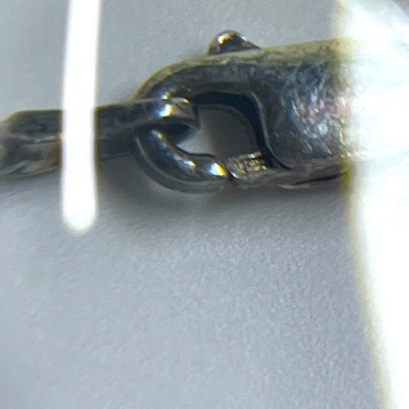 925 Sterling Silver Italy Vintage Wooden Hand Painted Dloral Bead Necklace - Picture 4 of 6